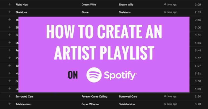 how to create a playlist on spotify heat on the street music artist marketing